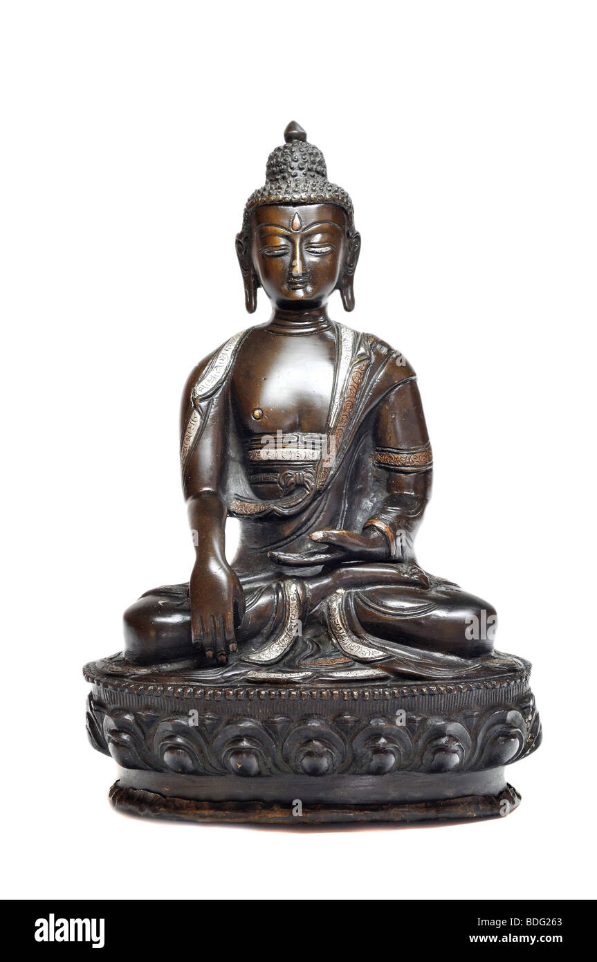 Tibetan statue of Buddha Stock Photo