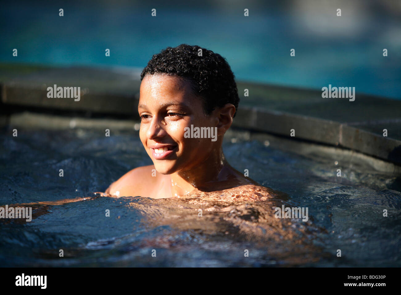 11 year old boy swimming hi-res stock photography and images - Alamy