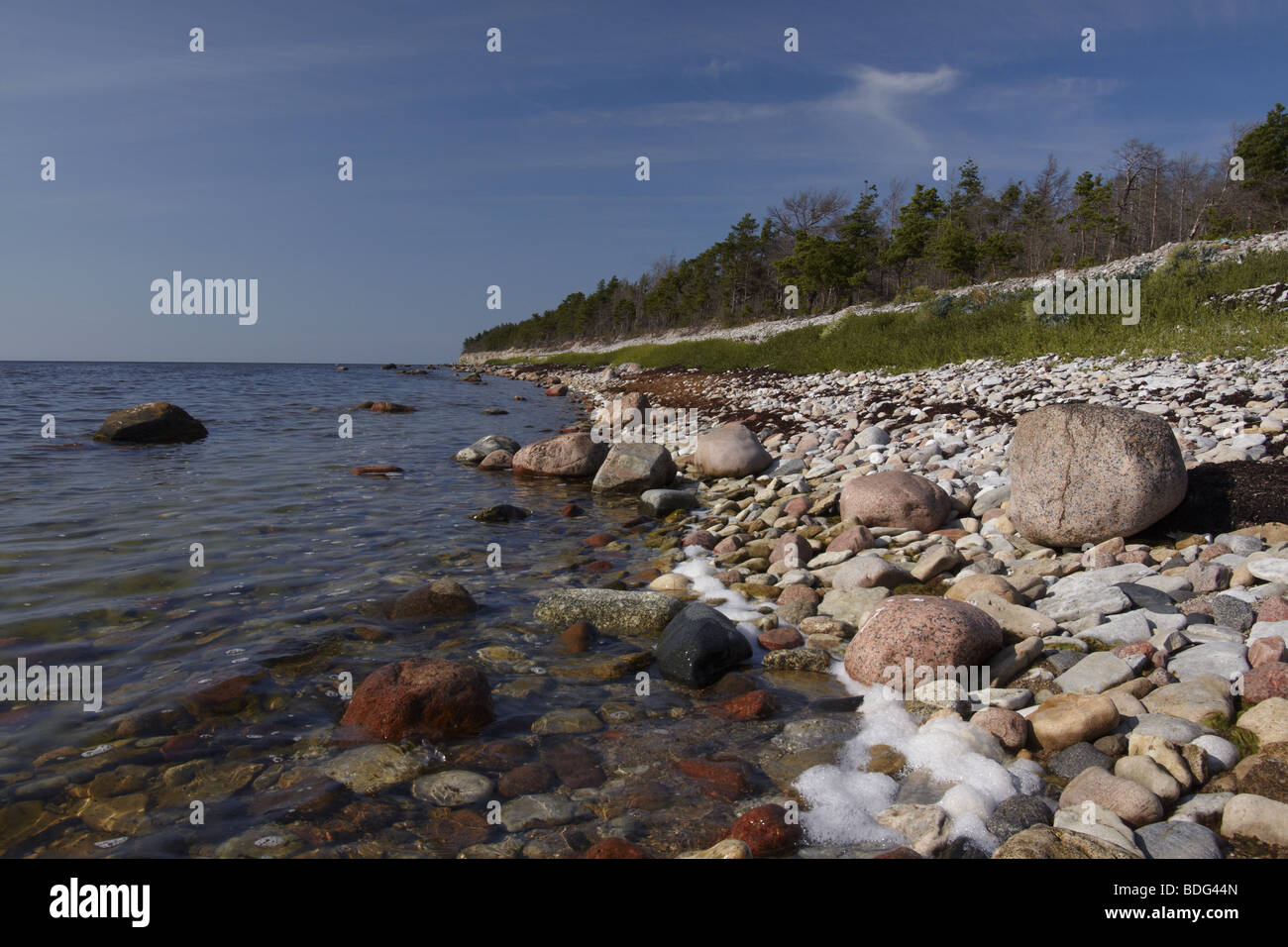 Seaside on island Saaremaa, Estonia Stock Photo