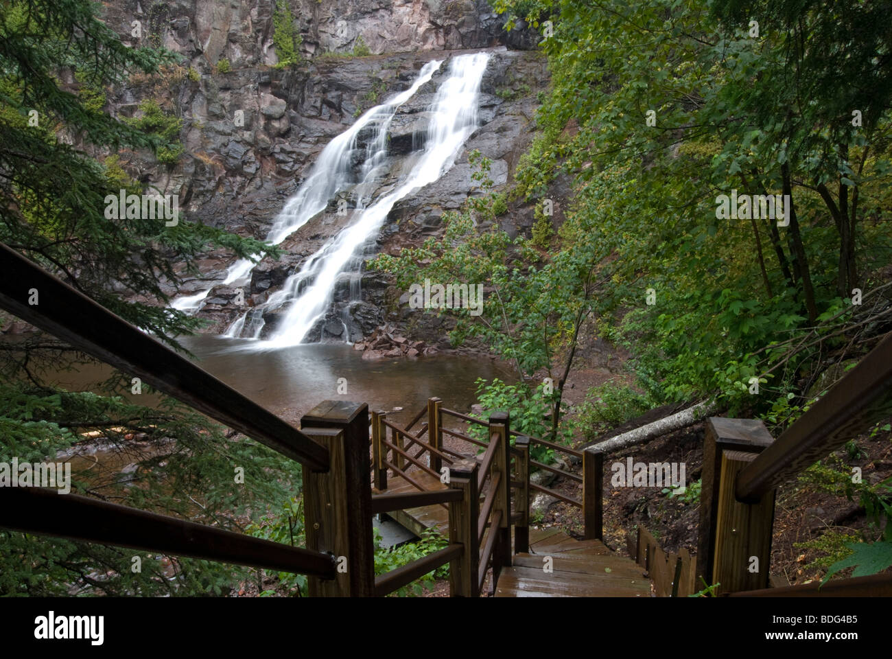 Caribou Falls on the Caribou River, Minnesota, USA Stock Photo Alamy