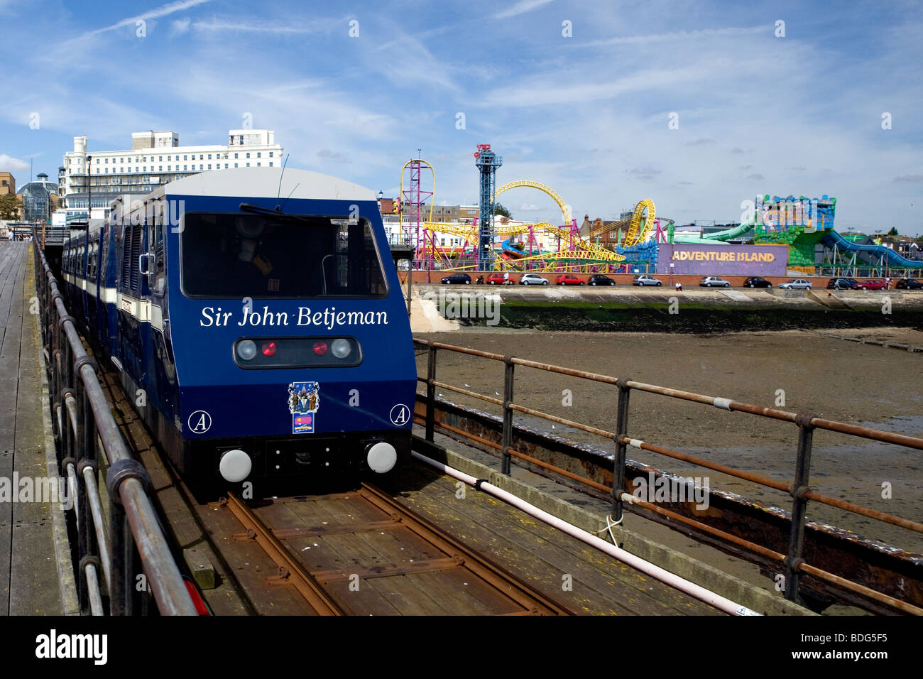 Pier Train Longest pleasure beach in the world hi-res stock photography and images ...