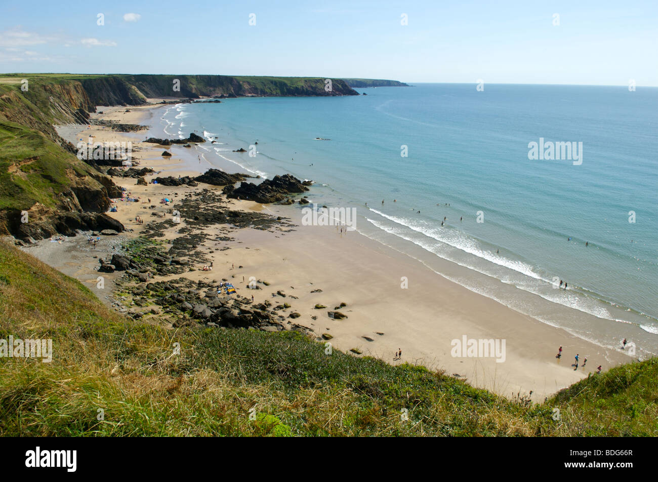 Marloes Sands beach in Pembrokeshire, Wales Stock Photo