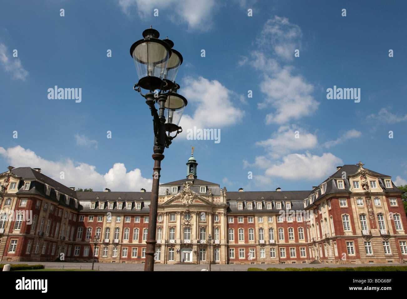 Baroque royal palace, today building of the University of Muenster, architect Johann Conrad Schlaun, North Rhine-Westphalia, Ge Stock Photo