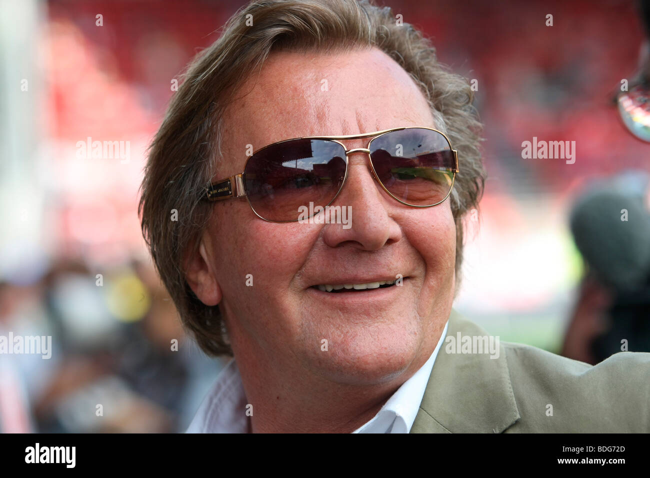 Harald Strutz, President of the Mainz 05 football club, Fussball-Bundesliga Football League 3rd match day: FSV Mainz 05 - FC Ba Stock Photo