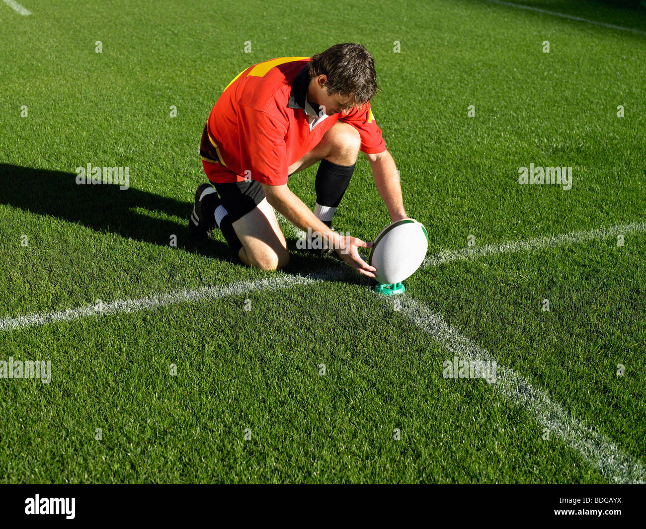 Kicking rugby ball hires stock photography and images Alamy