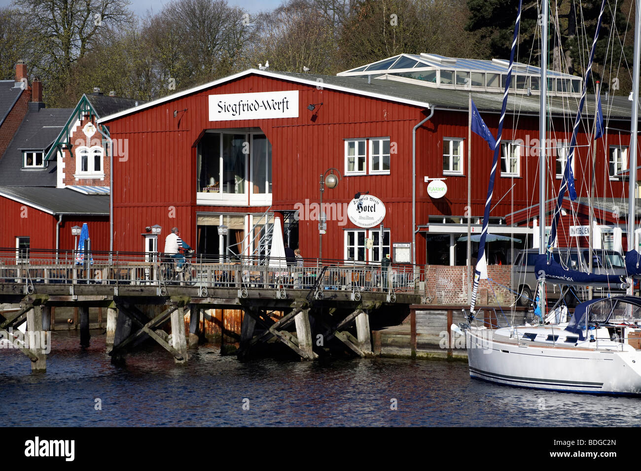 Siegfried-Werft Hotel, Eckernfoerde, Germany Stock Photo - Alamy