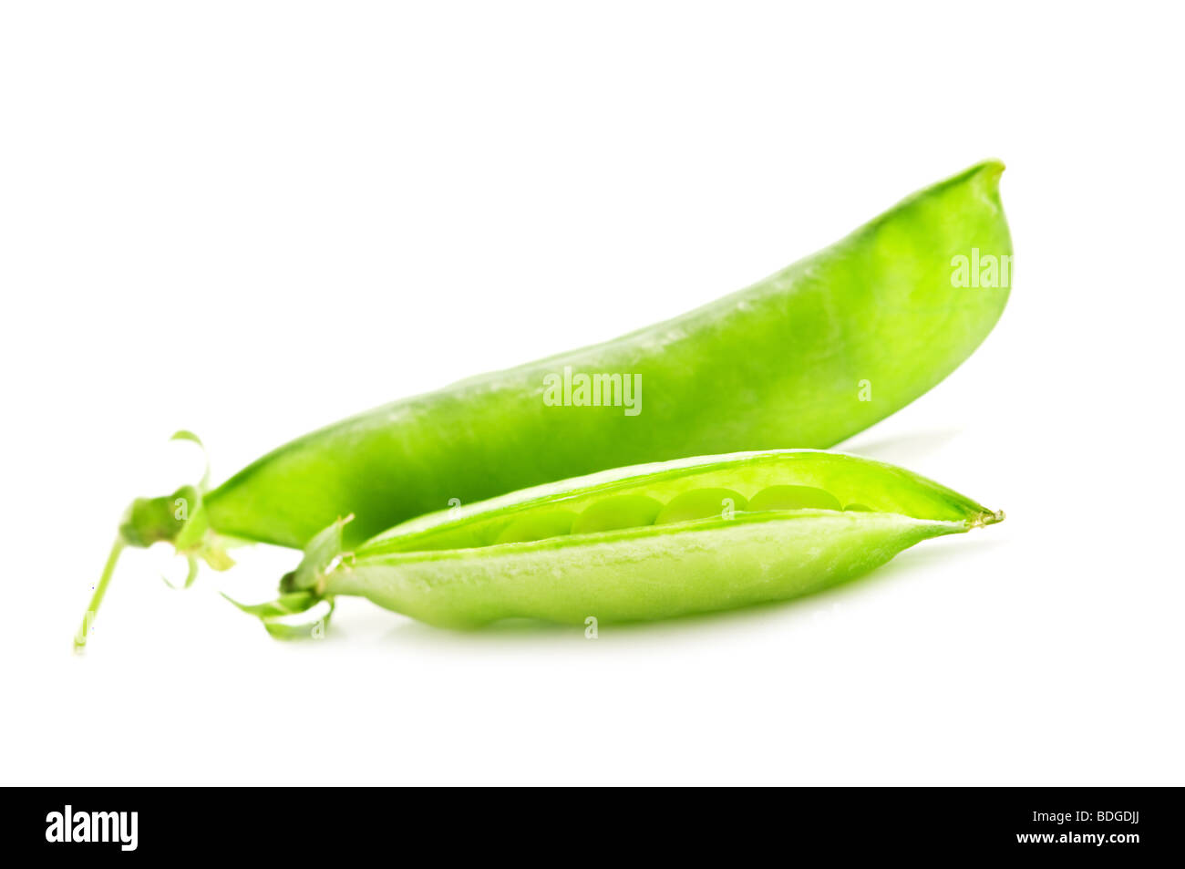 green pea isolated on white Stock Photo