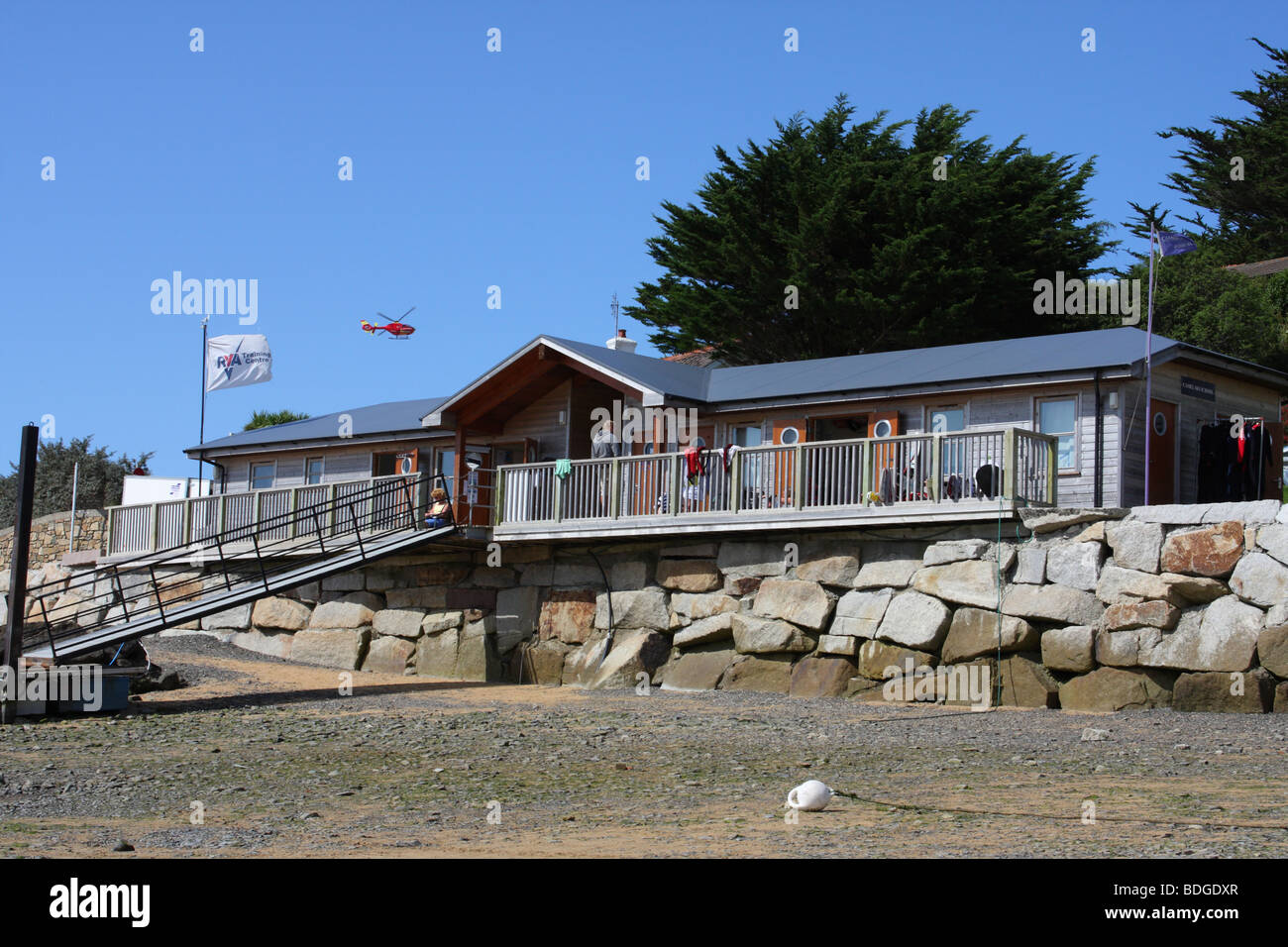 The Camal Water Ski School at Rock, North Cornwall, England, U.K. Stock Photo