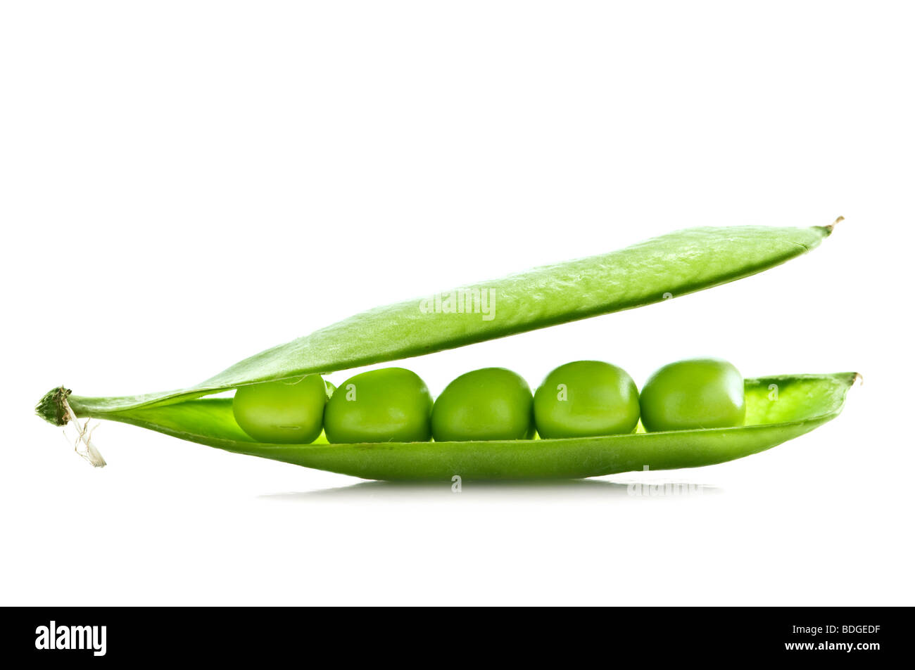 green pea isolated on white Stock Photo