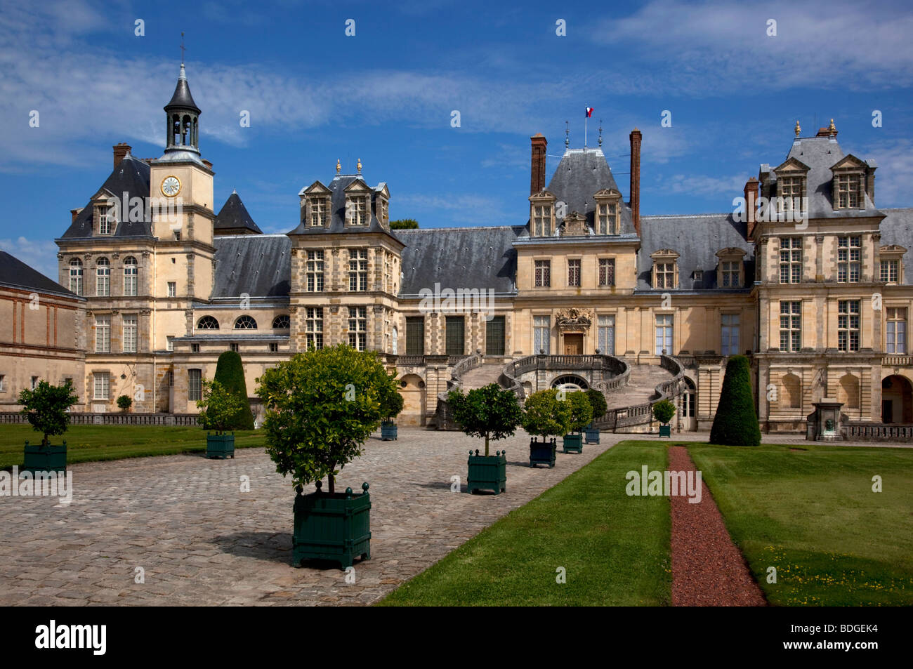 Fontainebleau Palace, Paris, France Stock Photo Alamy