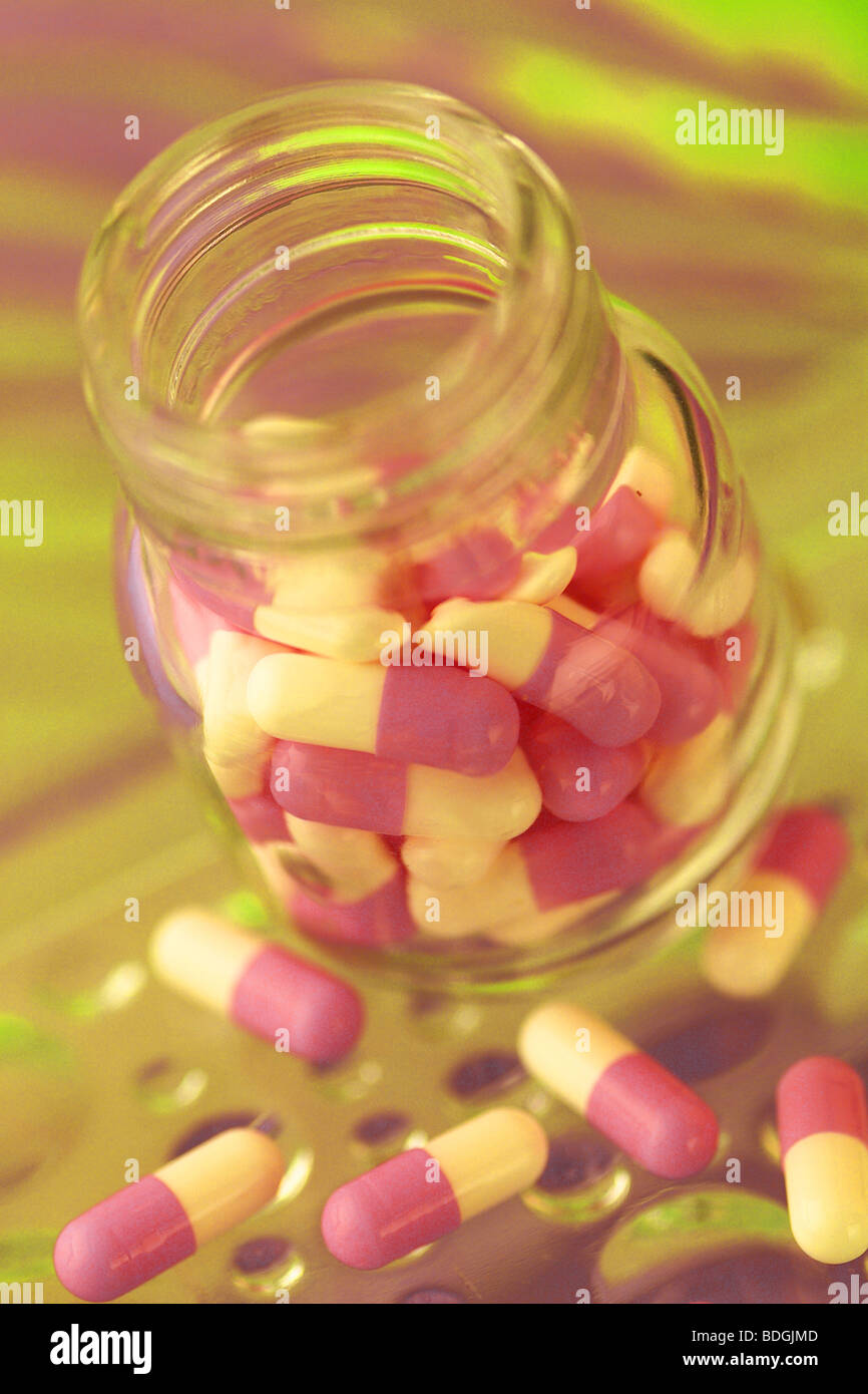 A CAPSULEFORM DRUG Stock Photo Alamy