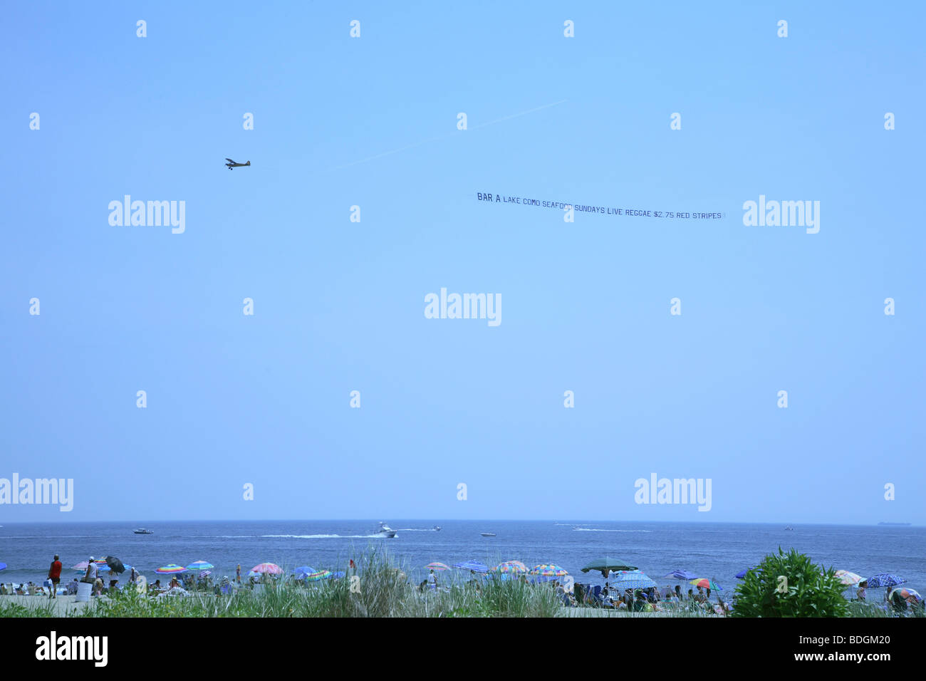 Airplane Towing Banner Stock Photos Airplane Towing Banner Stock