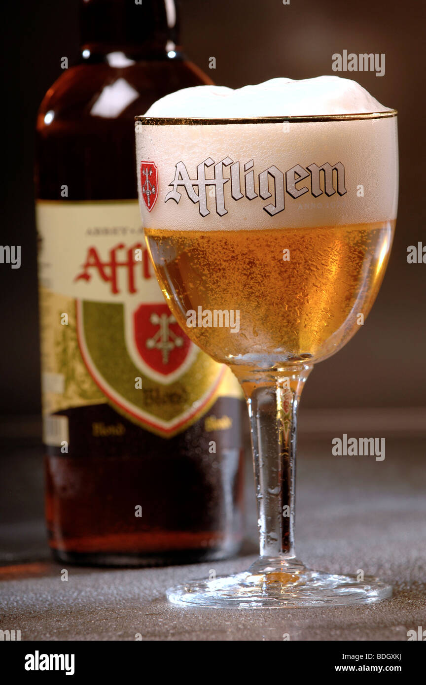 Glass of Affligem Belgian beer Stock Photo - Alamy