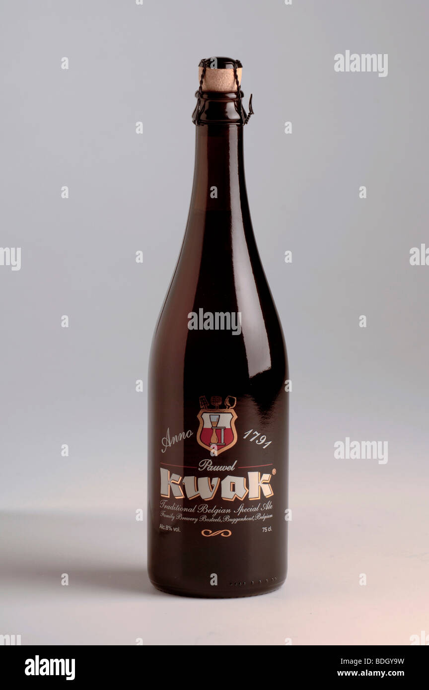 750ml bottle of Kwak Belgian beer Stock Photo Alamy