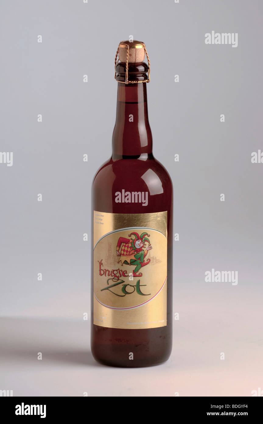 750ml bottle of Brugse Zot Belgian beer Stock Photo Alamy