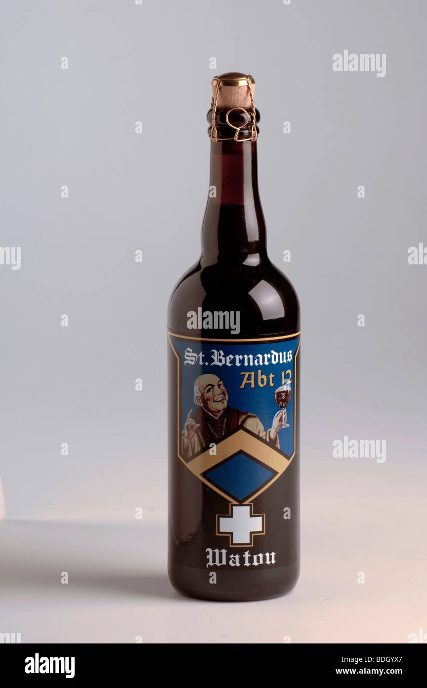 750ml bottle of St Bernardus Abt 12 Watou Belgian beer Stock Photo Alamy