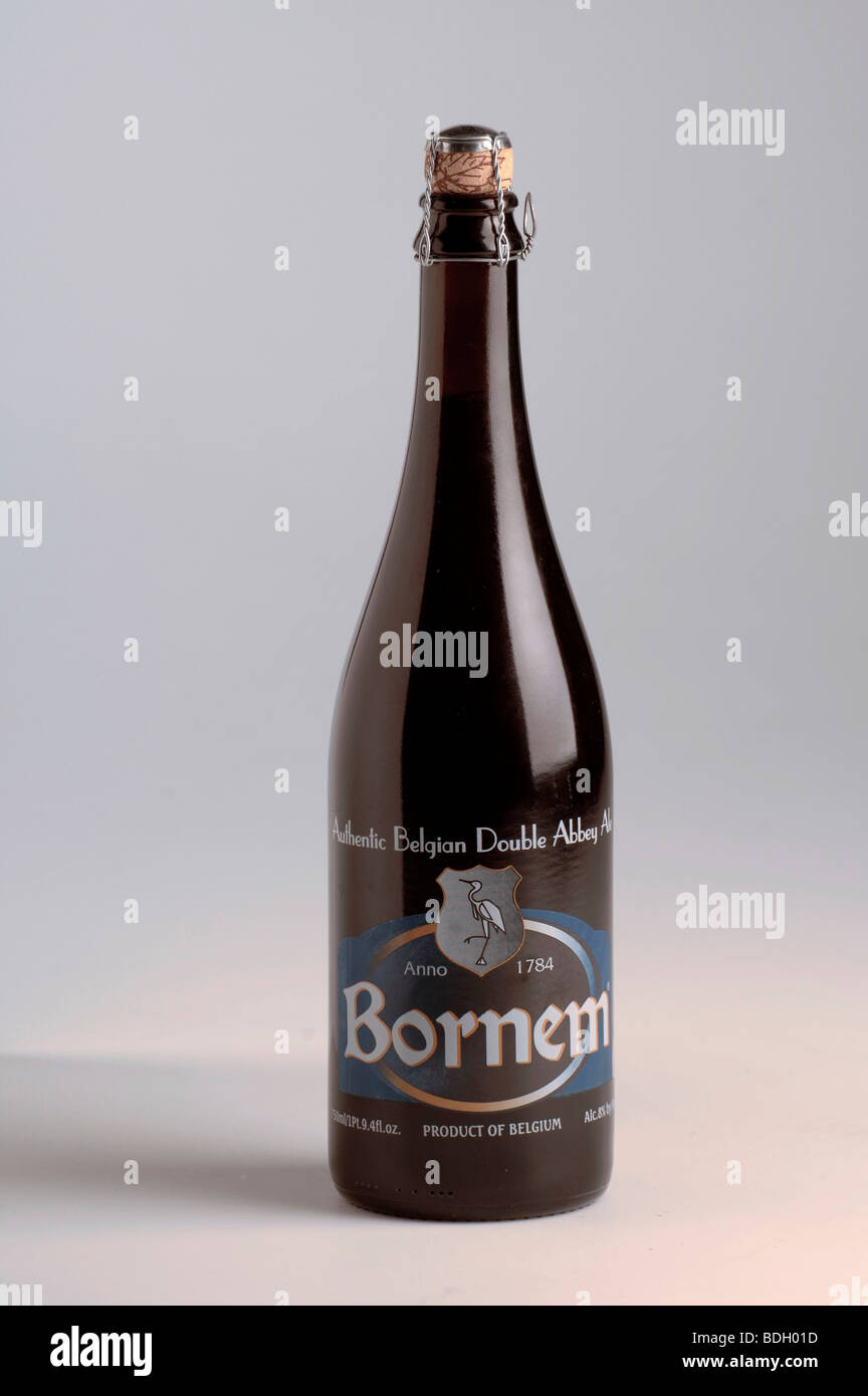 750ml bottle of Bornem Double Belgian Abbey beer Stock Photo Alamy
