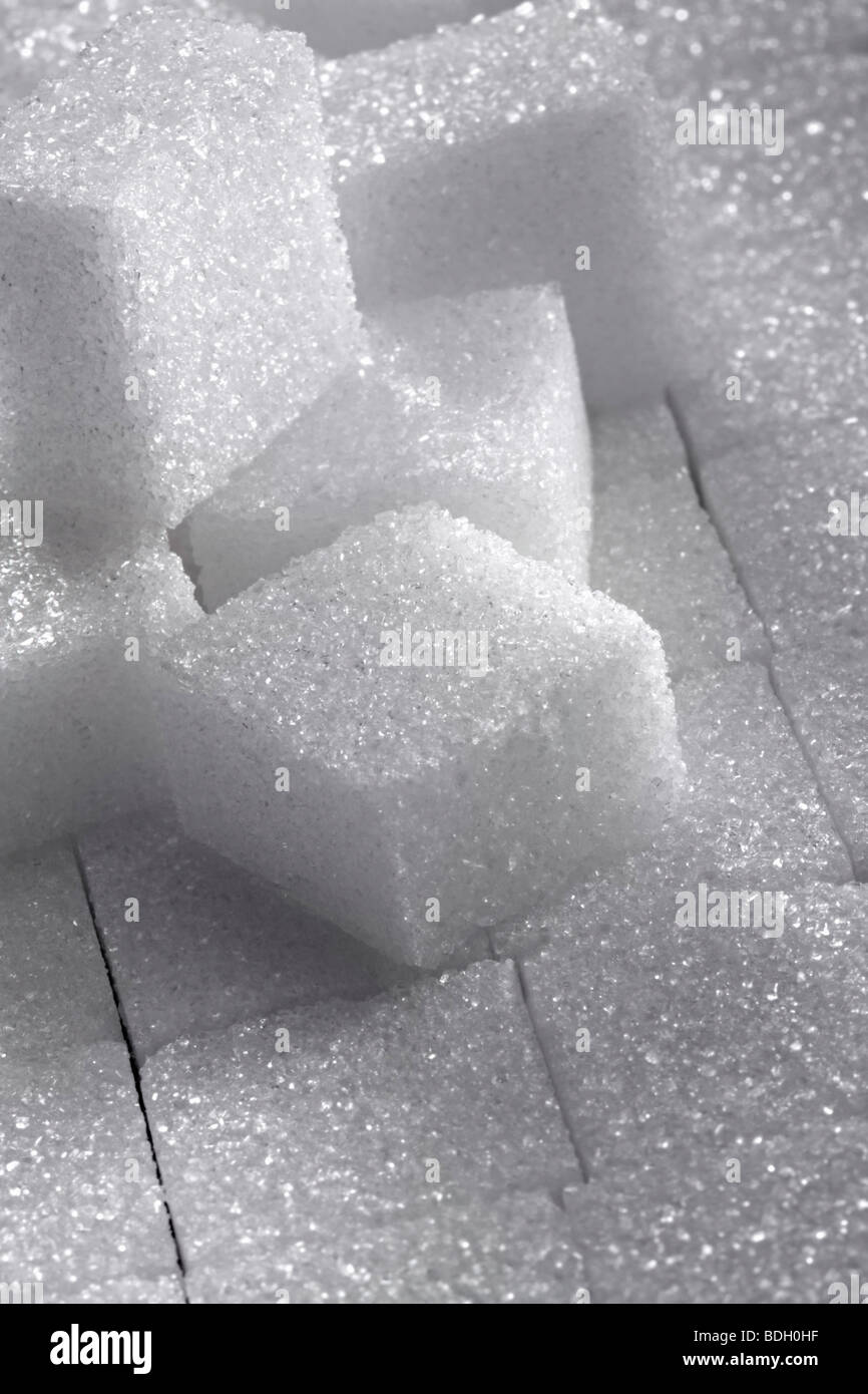 Close-up of sugar cube Stock Photo