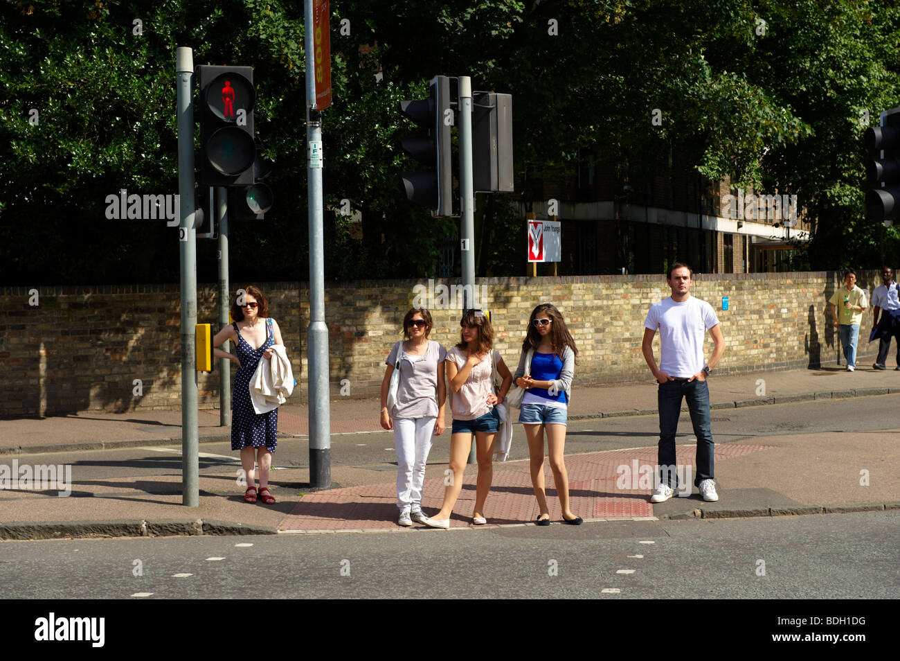 Pedestrian crossing uk green man hi-res stock photography and images ...
