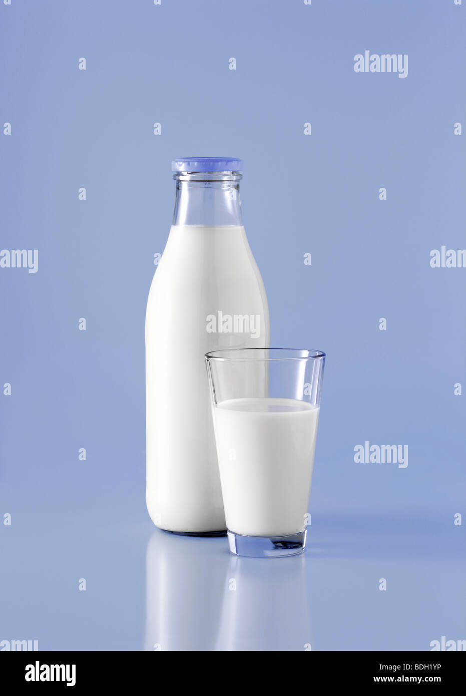 One bottle of milk Stock Photo