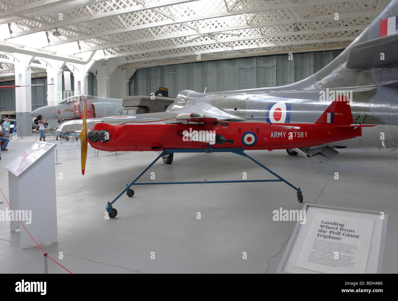 A fine example of the Northrop SD1 Drone aircraft,currently on permanent display in Hangar 4, IWM Duxford,England. Stock Photo