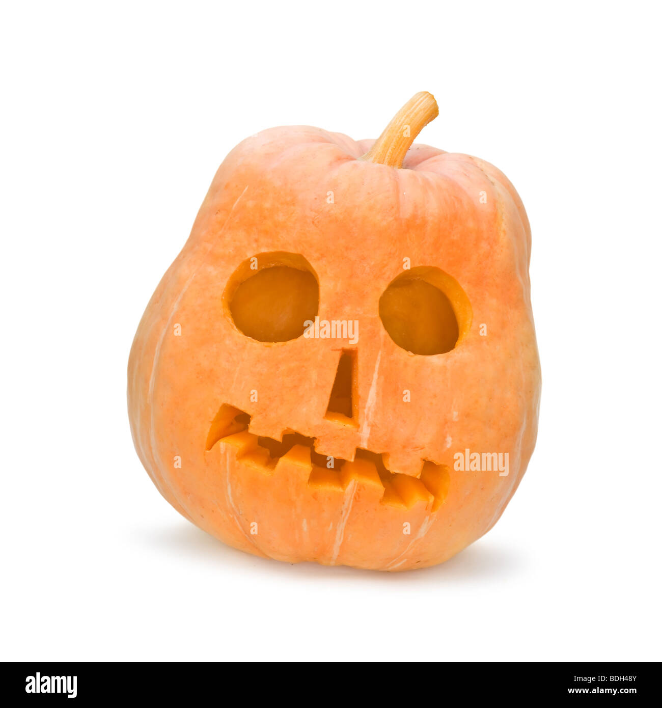 Halloween pumpkin isolated on white Stock Photo