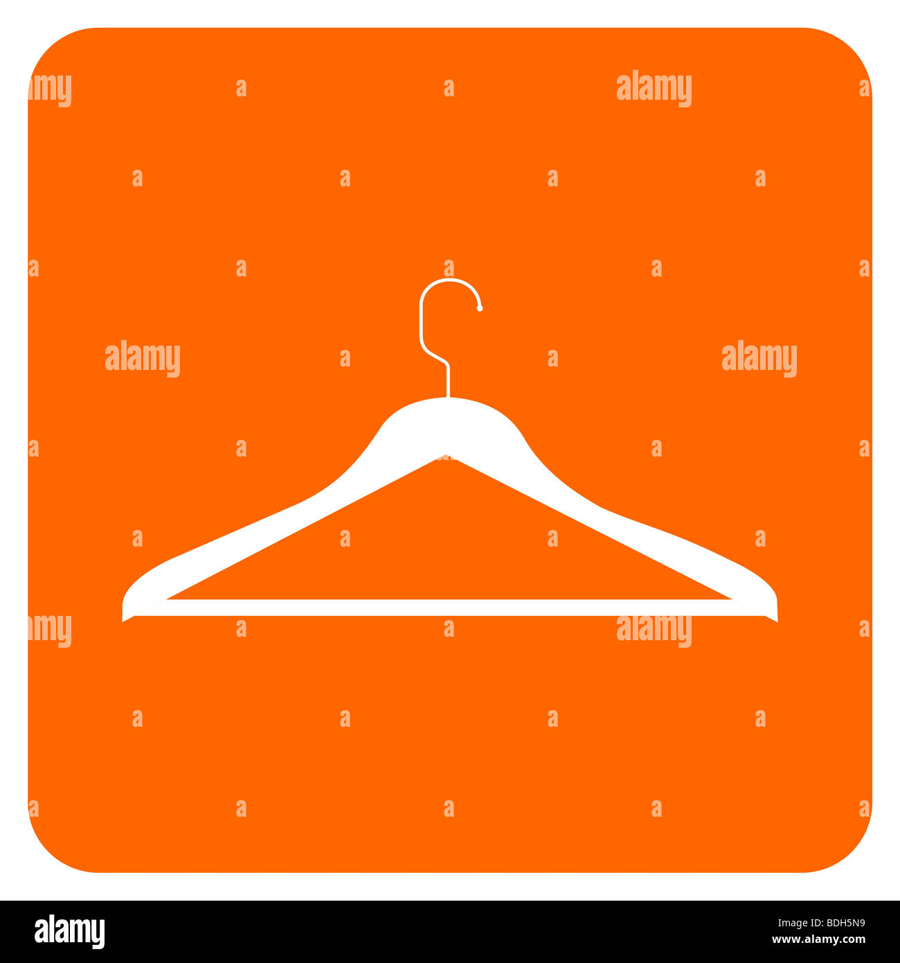 CLOTHES HANGER ICON. Vector available Stock Photo