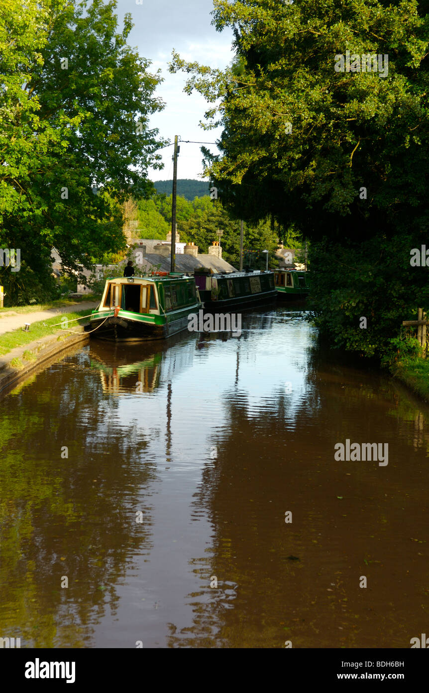 Holidays on Britain's canals. Stock Photo