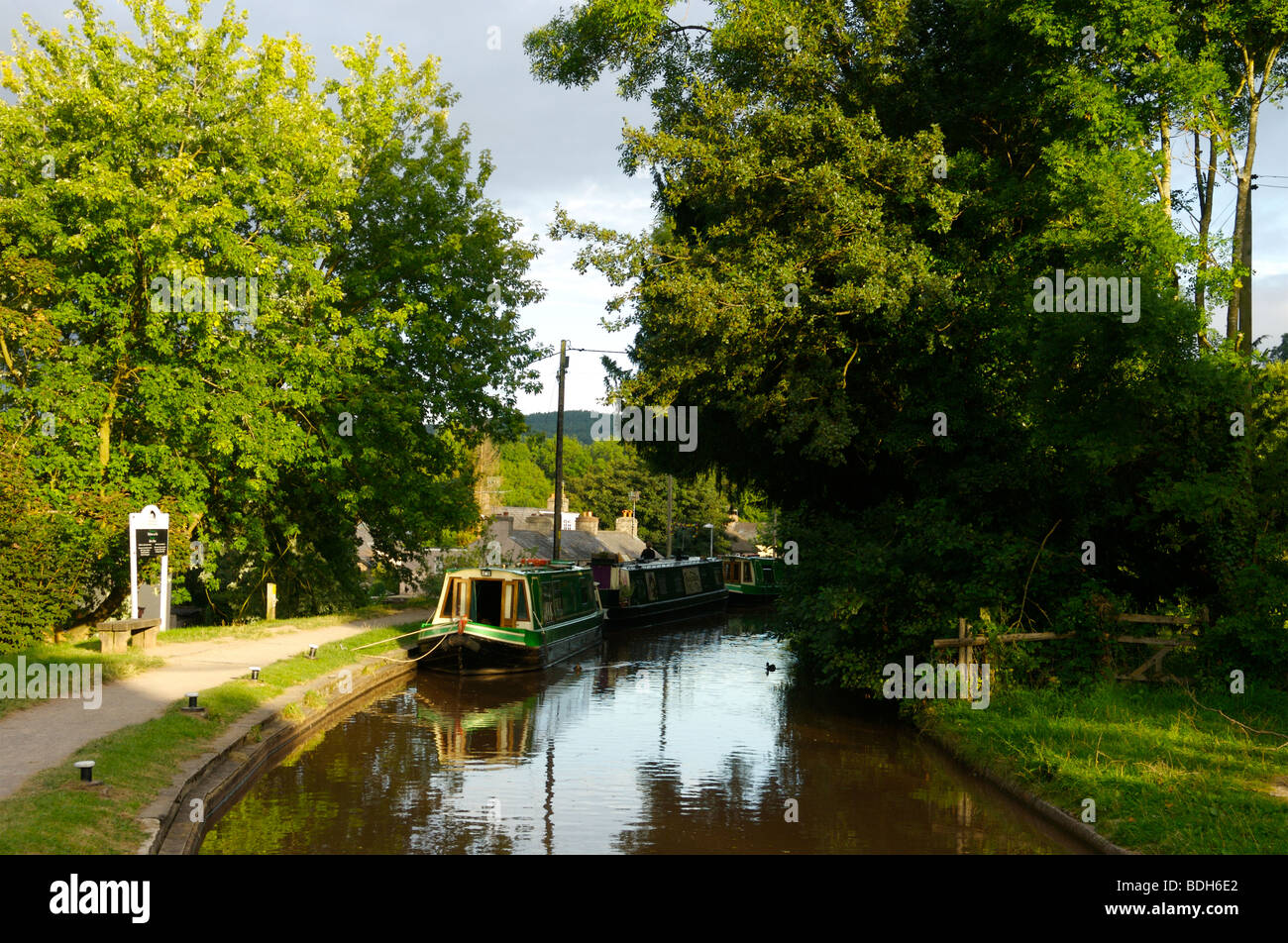 Holidays on Britain's canals. Stock Photo