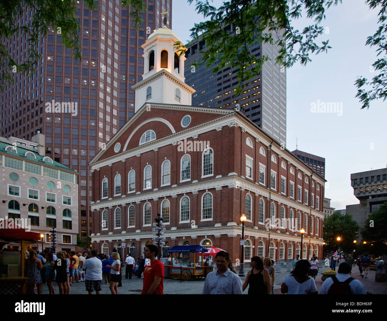 FANEUIL HALL is a market place and meeting hall built in 1742 BOSTON