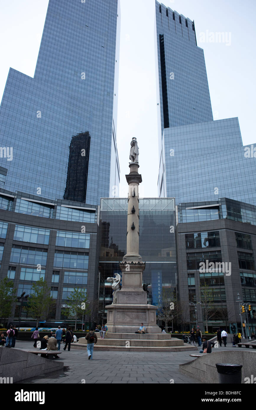 The Time Warner Buildings in New York City Stock Photo