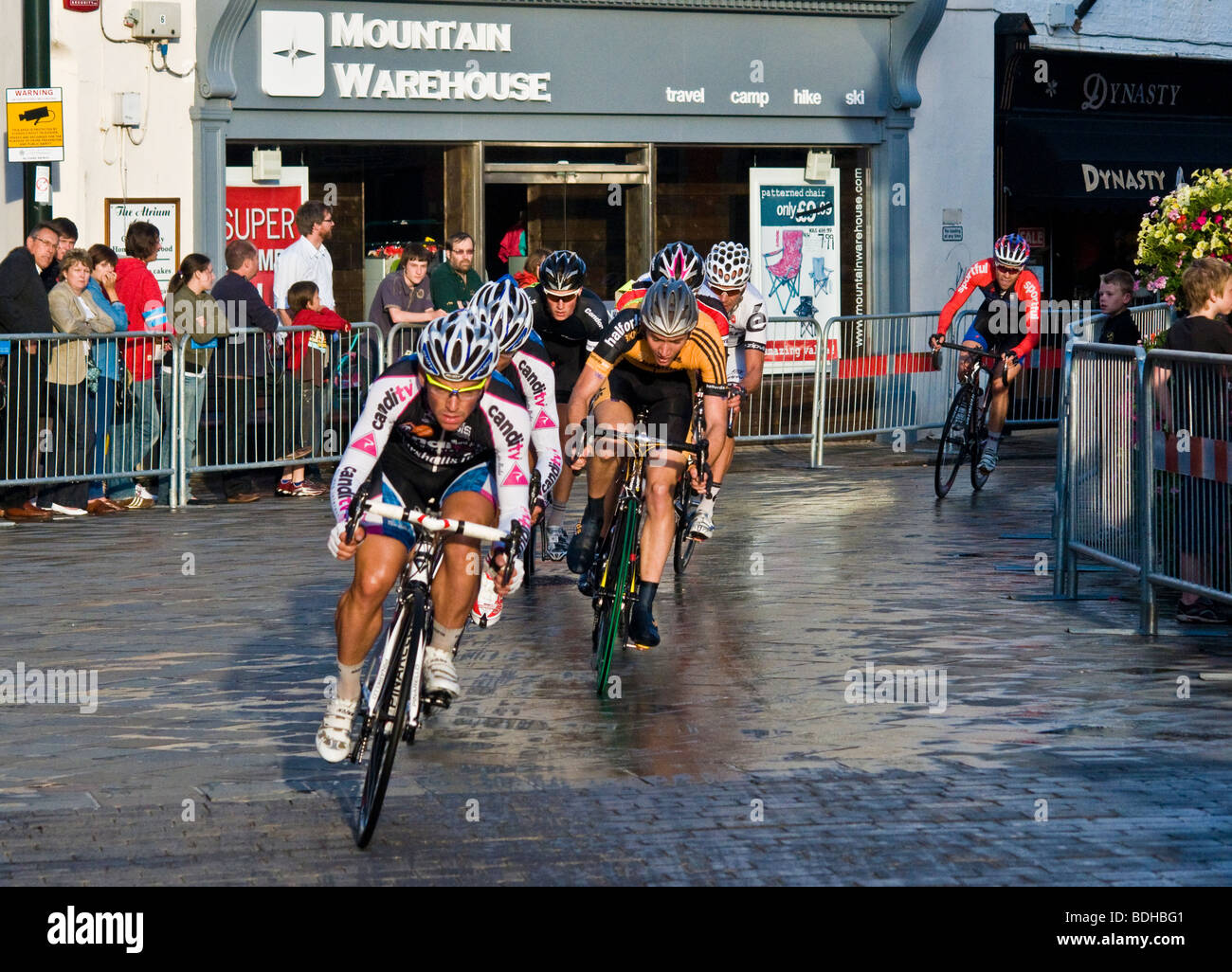 Cyclists competing in the British Cycling Circuit Race Championships in