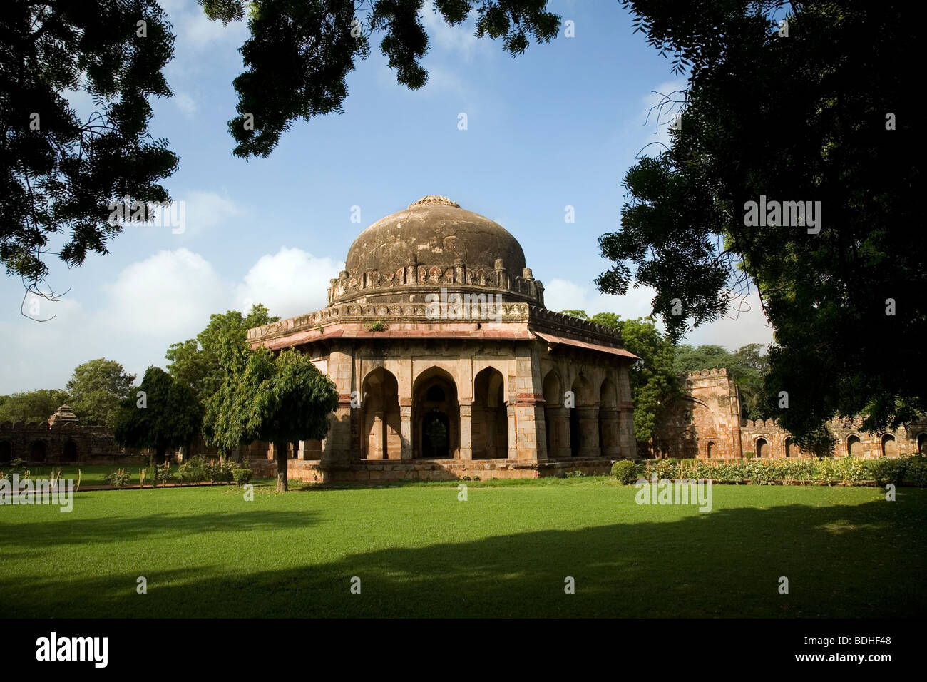 Tomb of Sikandar Lodi inside Lodi garden complex, New Delhi, India Stock Photo