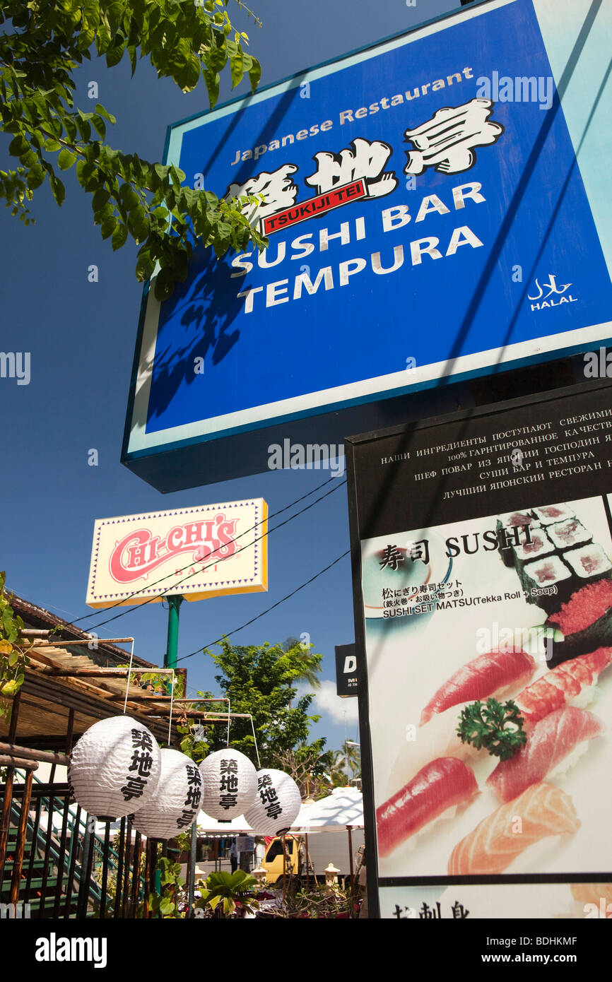 Indonesia, Bali, Kuta, Jalan Kartika Plaza, Japanese sushi bar