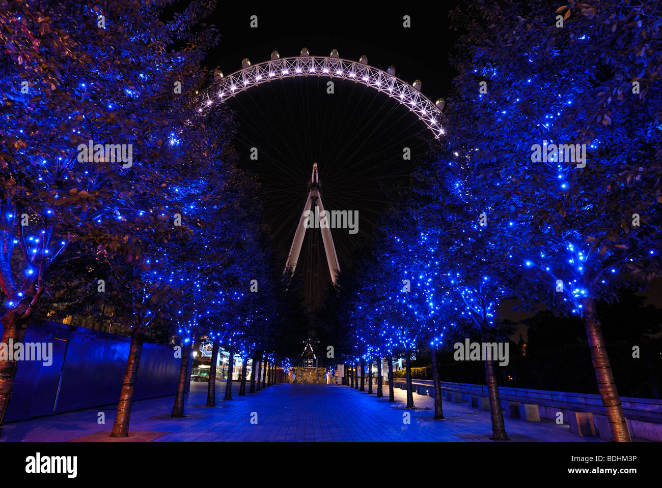 London Eye Millennium Wheel Stock Photo