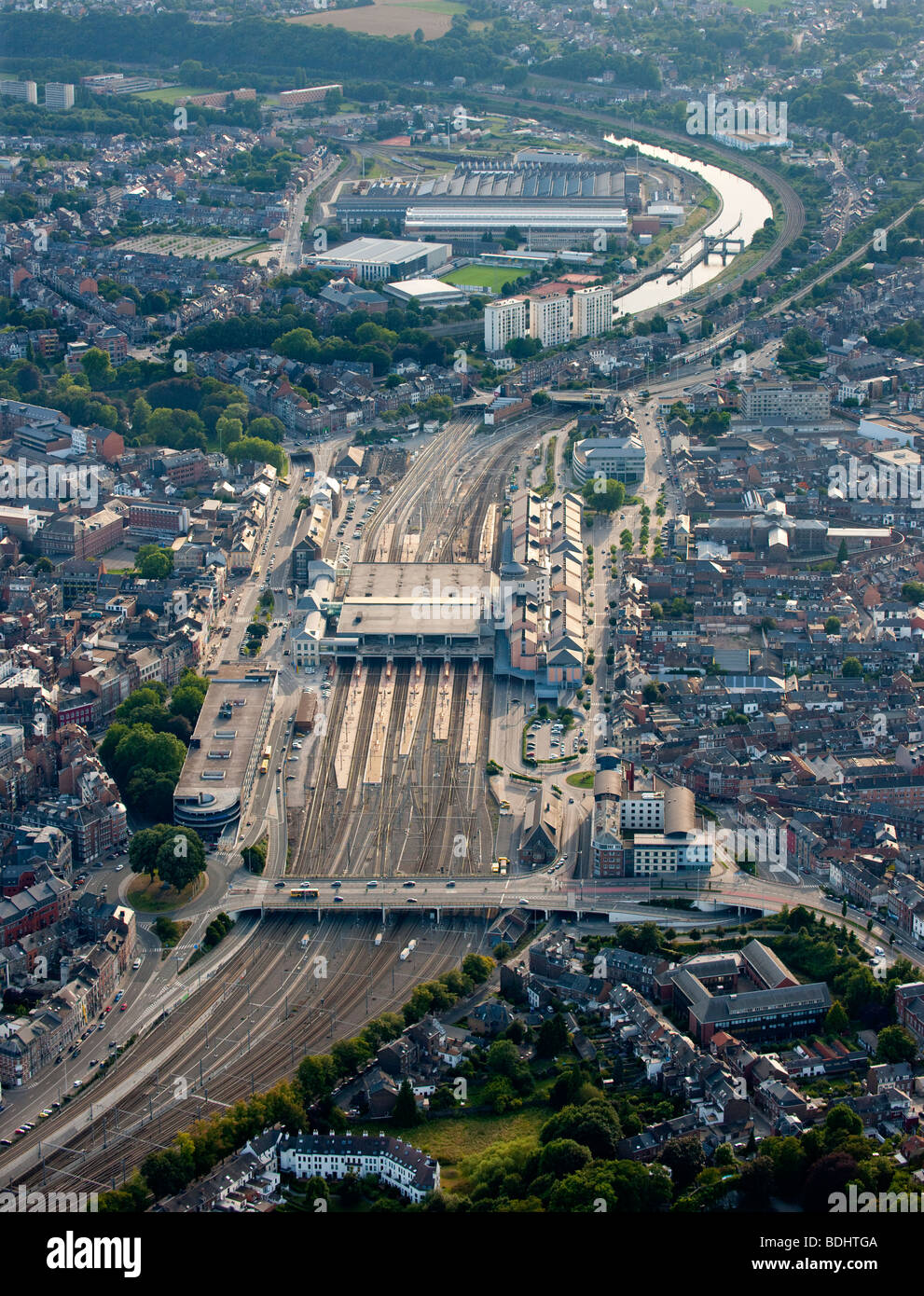 Aerial view railway hi-res stock photography and images - Alamy