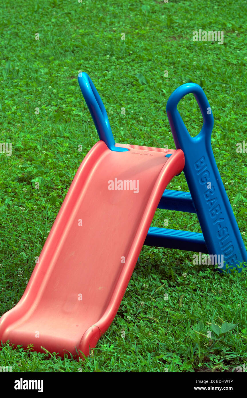 Small slide for babies Stock Photo Alamy