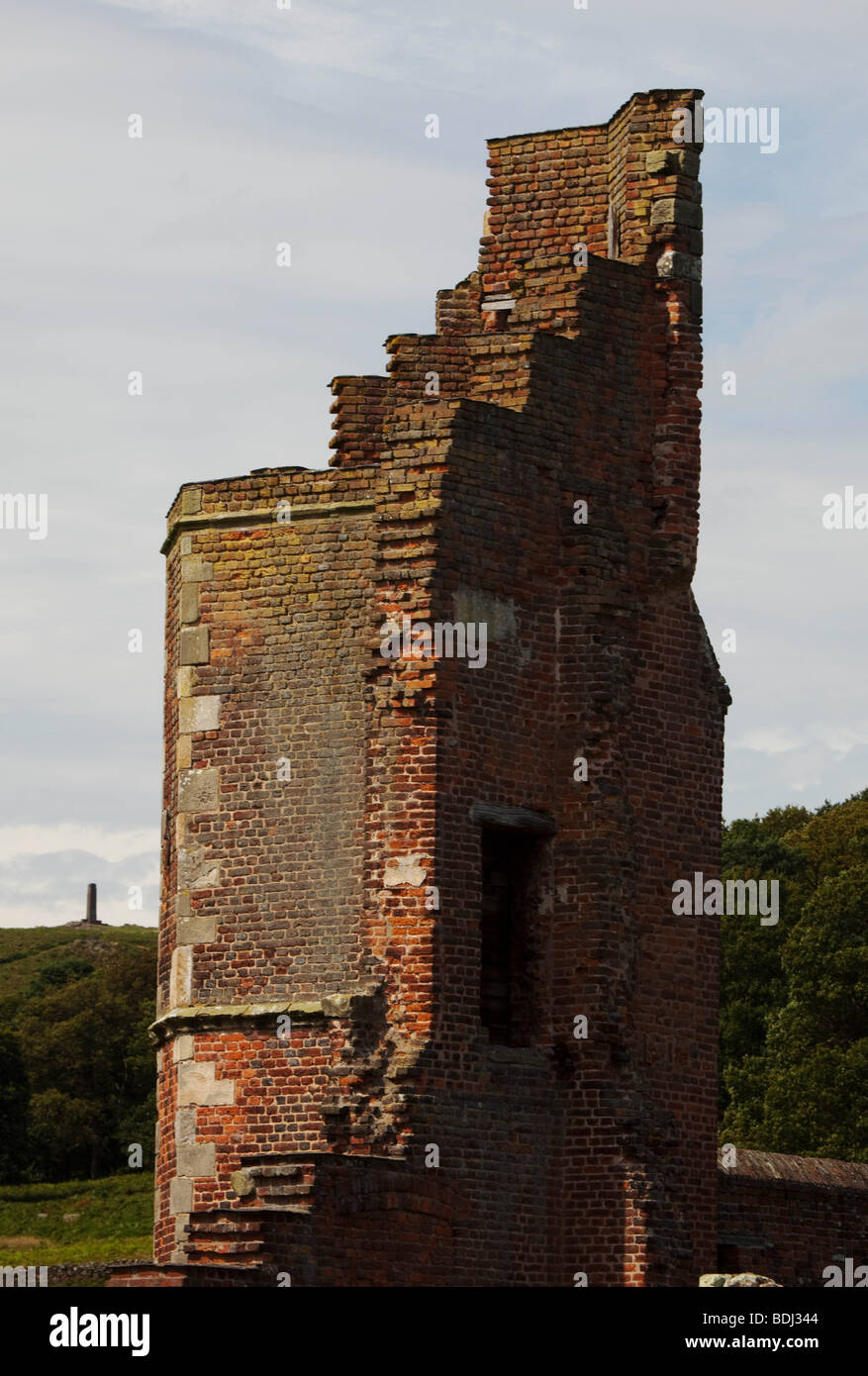 Ruins of Bradgate House at Bradgate Park in Leicestershire.England