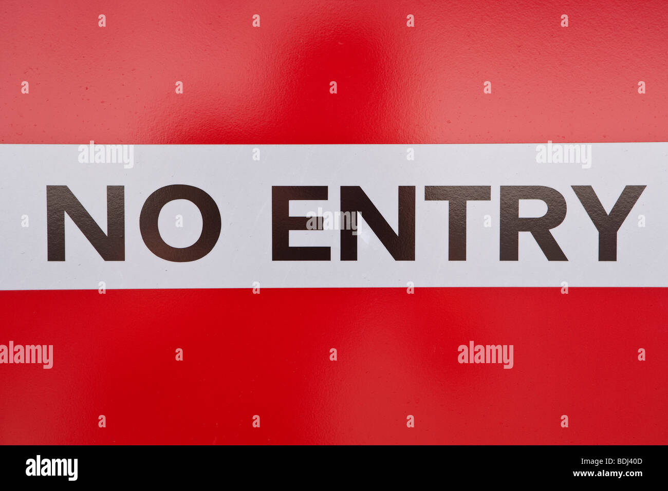 Bermuda, Atlantic Ocean, historic town of St. George's, No Entry sign Stock Photo