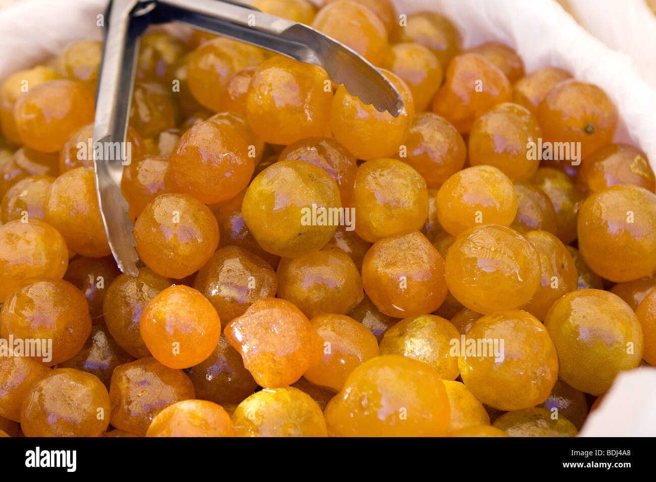 Coloured candied fruits Stock Photo Alamy