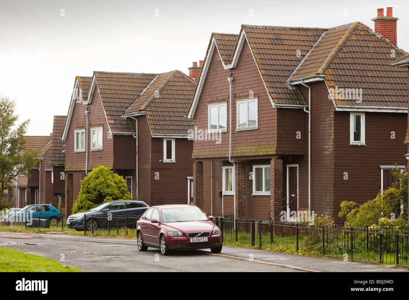 houses in Coalburn, Lanarkshire, UK being compulsory purchased to
