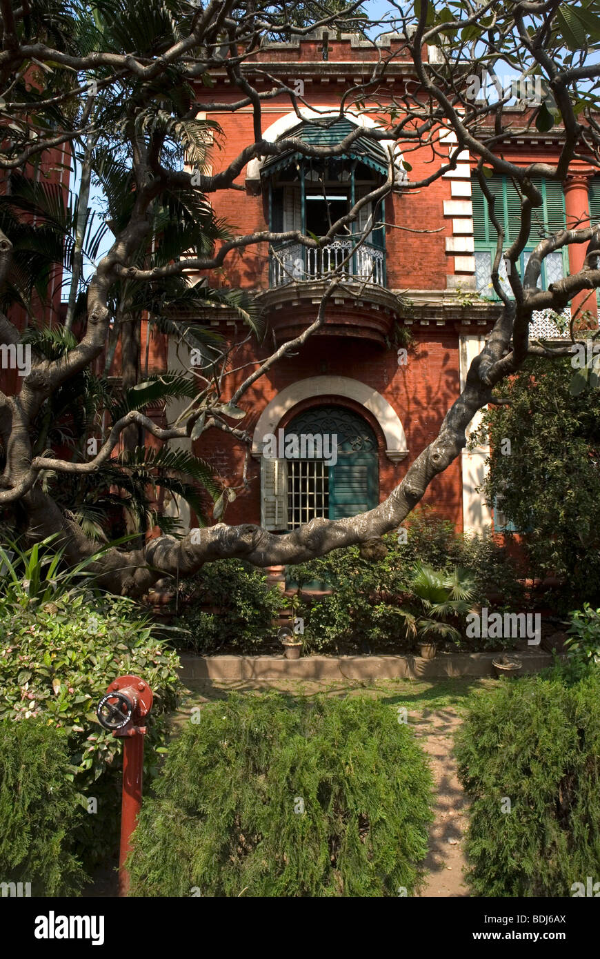Tagore's House in Jorasanko, Kolkata, West Bengala, India. Stock Photo