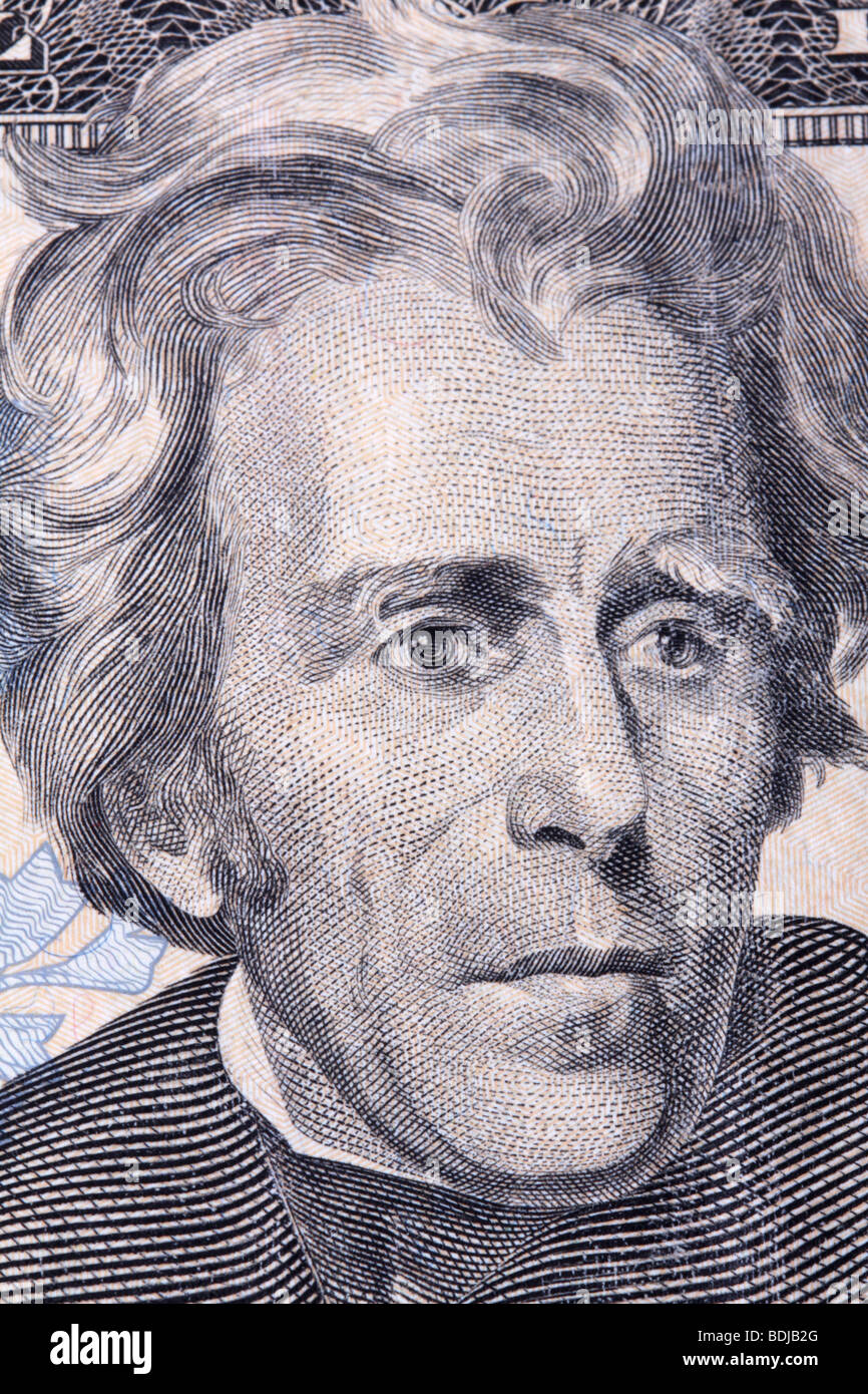 Detailed view of United States currency Stock Photo