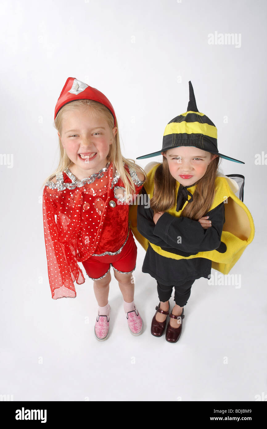 Girls in Costumes Stock Photo