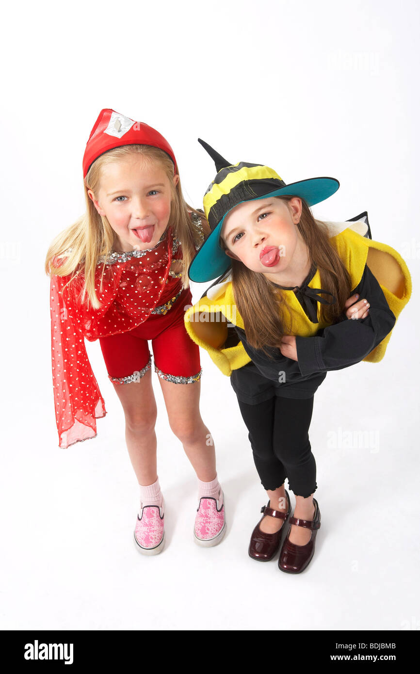 Girls in Costumes Stock Photo