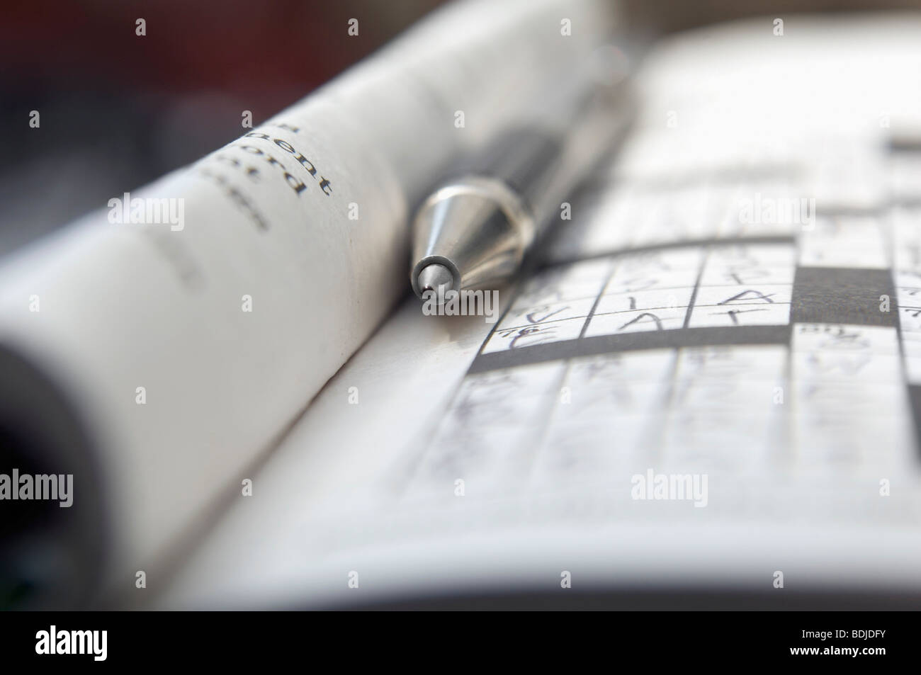 Crossword Puzzle Stock Photo