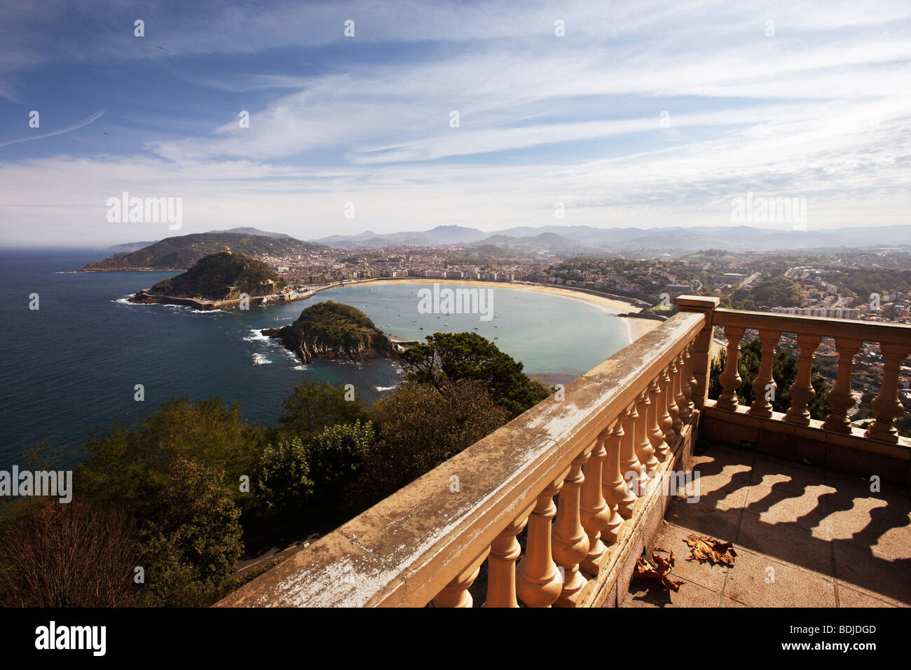 Overview of San Sebastian, Spain Stock Photo - Alamy