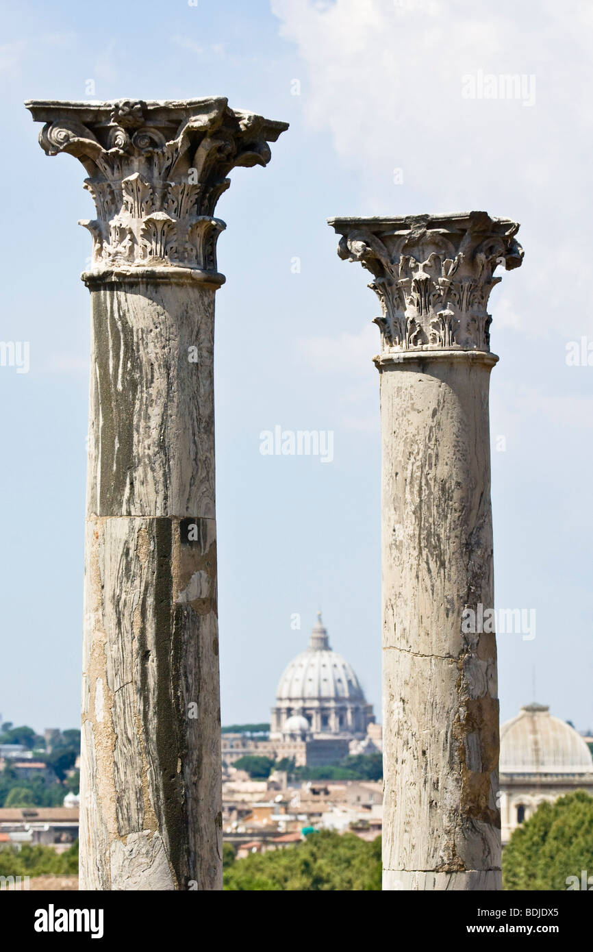 Corinthian Roman Columns, Rome, Latium, Italy Stock Photo - Alamy