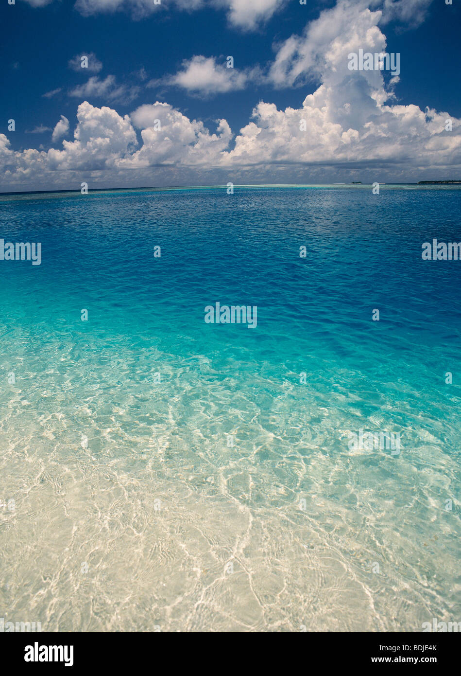 Tropical Seascape, Sea & Blue Sky Stock Photo