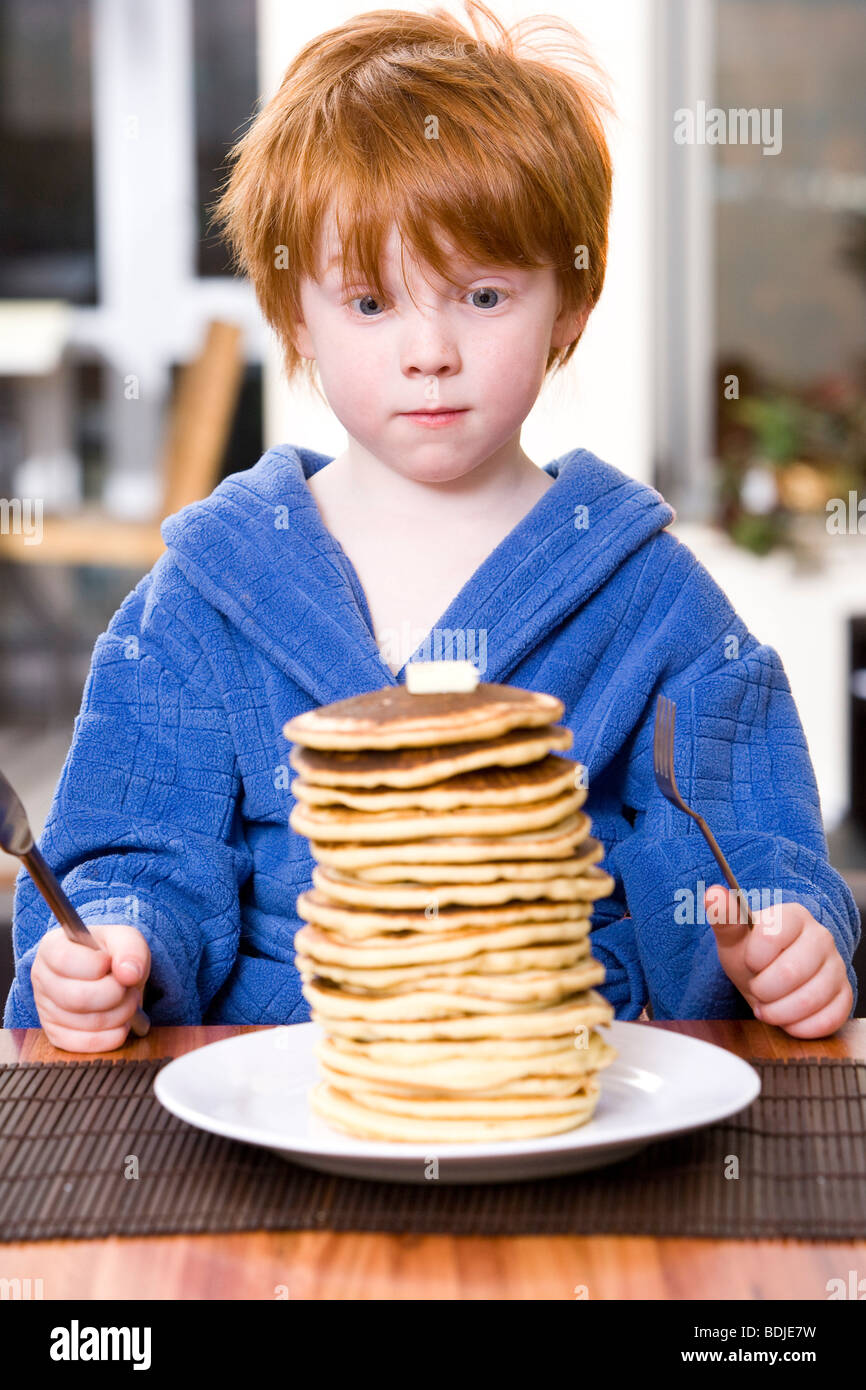 Baby Eating Pancakes